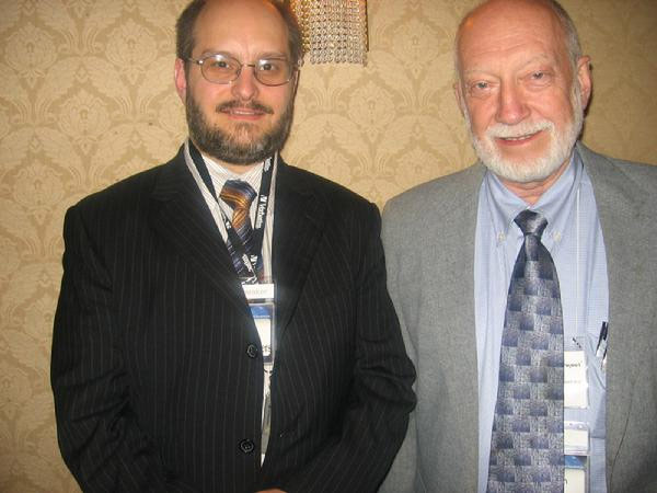 CSWS Captain Michael Bakk & Moon Society President Peter Kokh